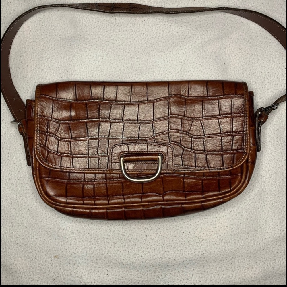 Dooney & Bourke vintage croc imprint leather